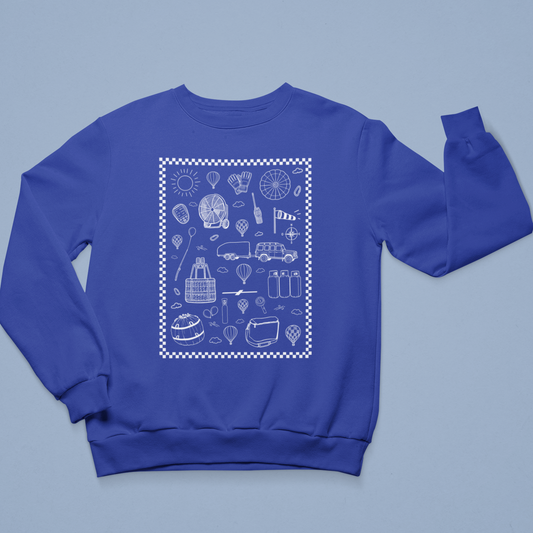 Hot air balloon starter pack sweatshirt
