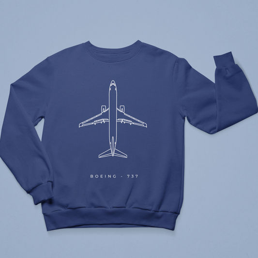 Sweatshirt Boeing B-737 Bleu