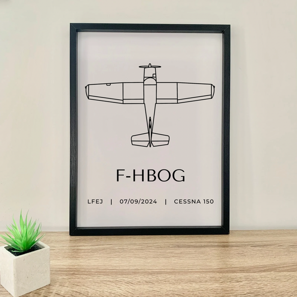 ✈️ Cadre Aviation Personnalisable : le Souvenir Incontournable pour Tout Pilote