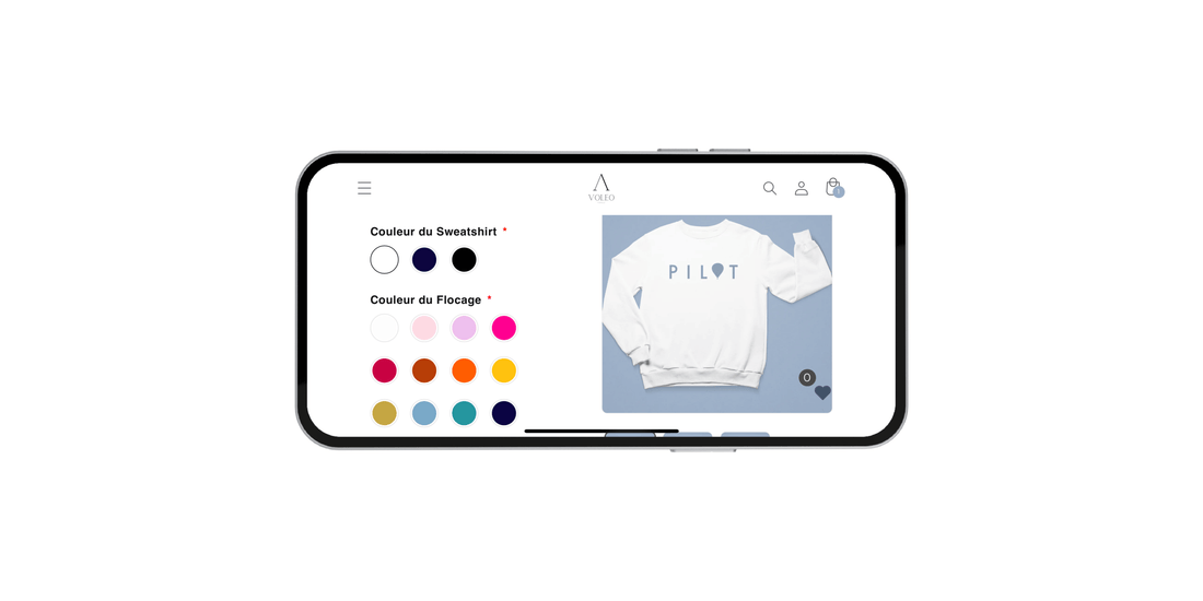 La personnalisation, inspirée par l’univers de l’aéronautique ✈️