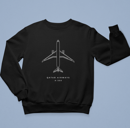 Sweatshirt Qatar Airways A350