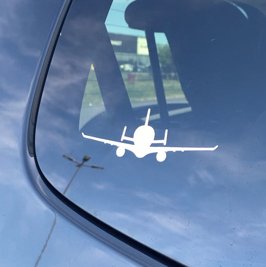 Autocollant silhouette avion