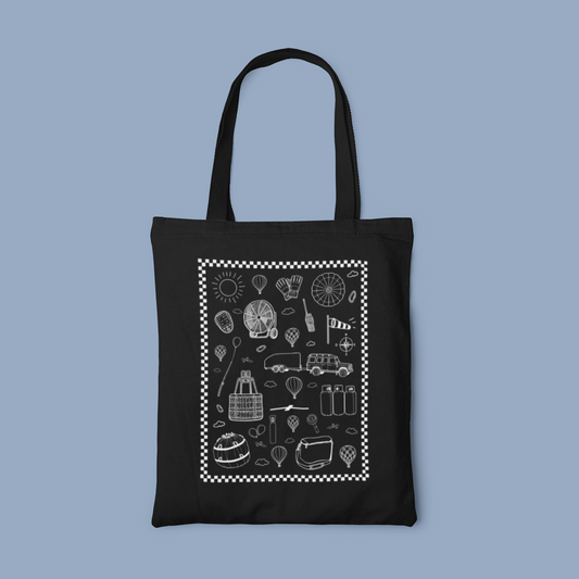 Hot air balloon Tote bag noir 