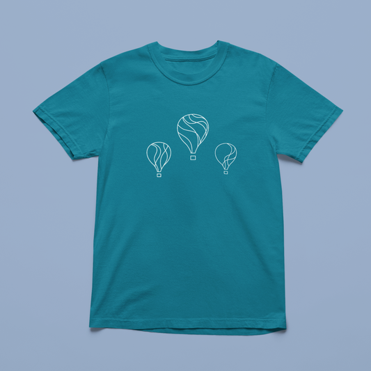T-shirt Montgolfières ondulées