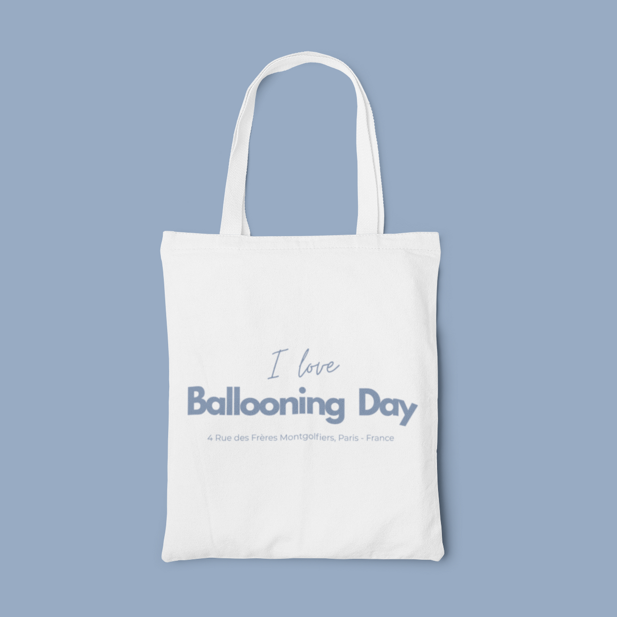 I love ballooning day tote bag 