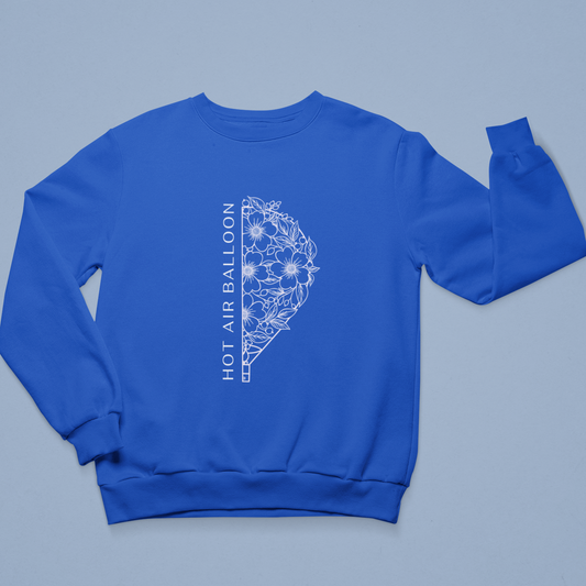 Sweatshirt Hot Air Balloon Fleuri