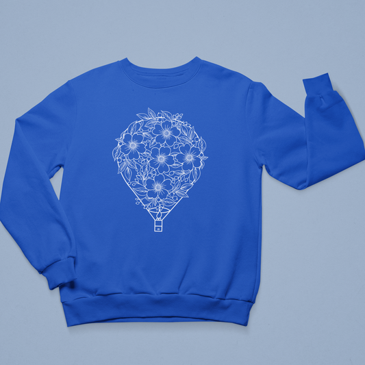 Sweatshirt Montgolfière Fleurie