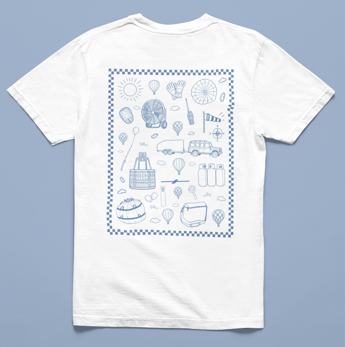 T-shirt hot air balloon starter pack blanc 