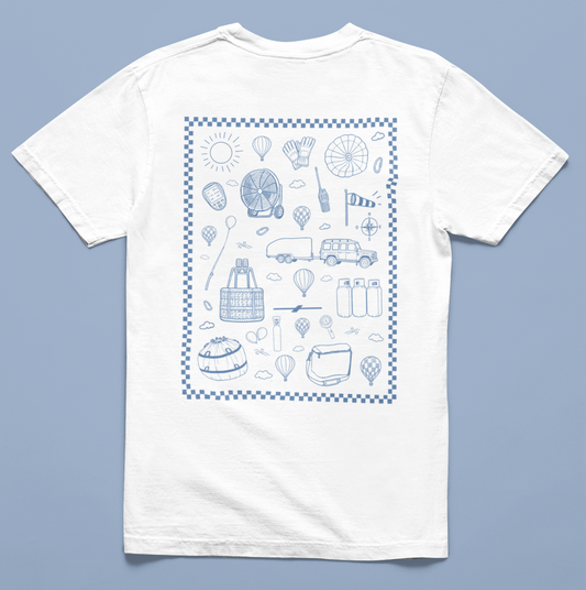T-shirt hot air balloon starter pack blanc 