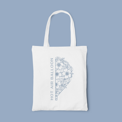 Tote Bag Hot Air Balloon Fleuri