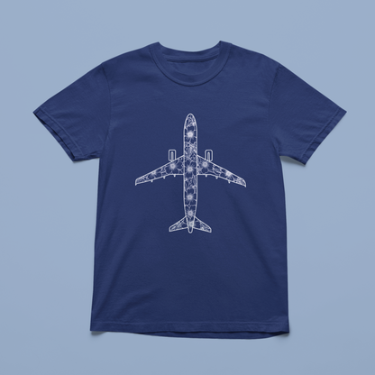 Tshirt avion Fleuri