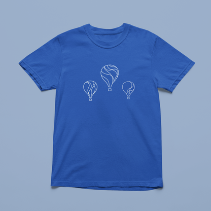 Tshirt montgolfière bleu royale