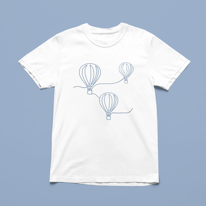 Tshirt montgolfière minimaliste épuré