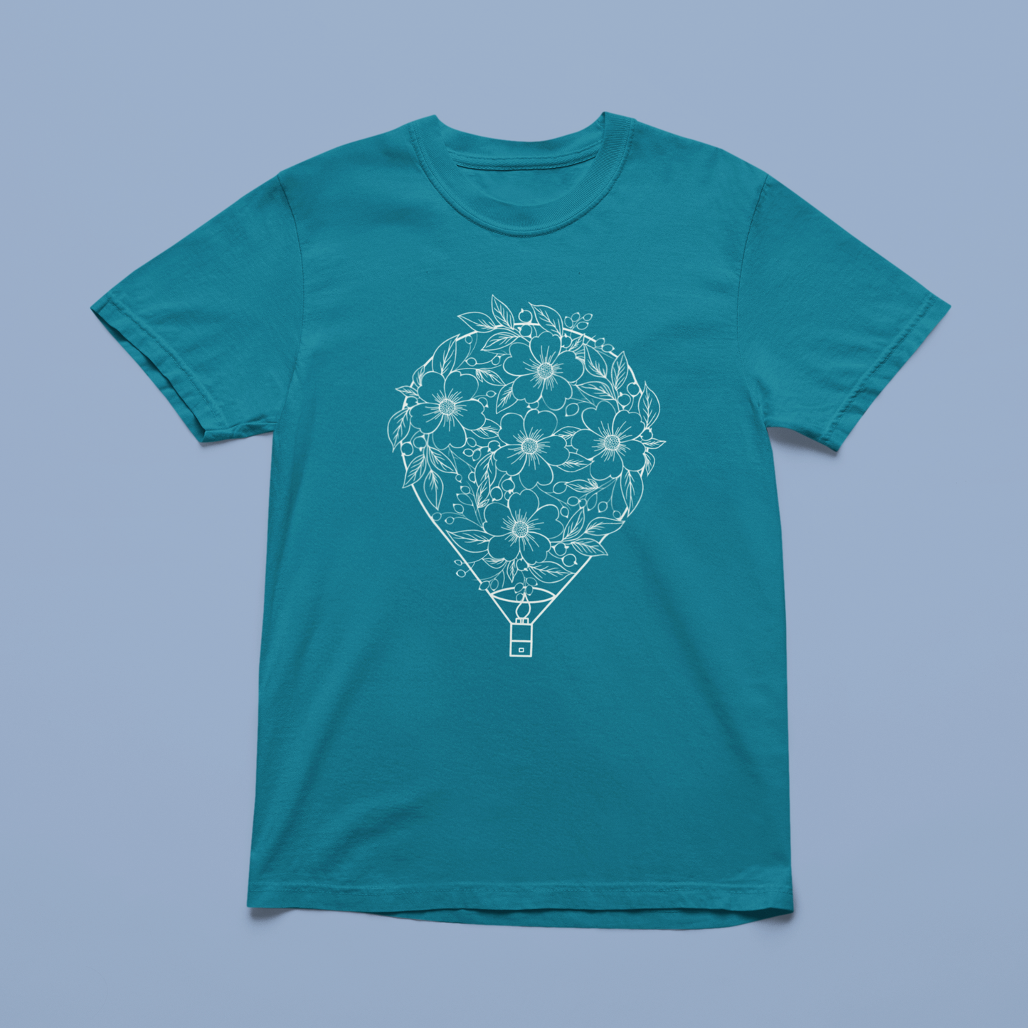 T-Shirt Montgolfière Fleurie