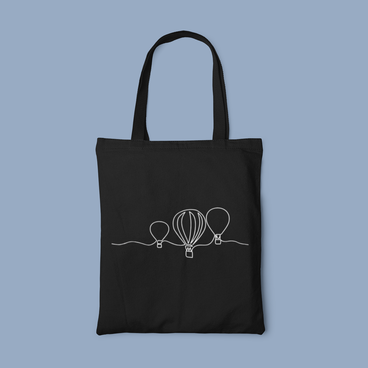 Tote Bag Montgolfières Minimaliste
