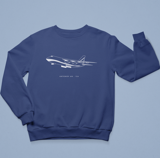 sweatshirt antonov an-124 bleu